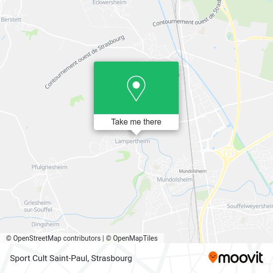 Sport Cult Saint-Paul map