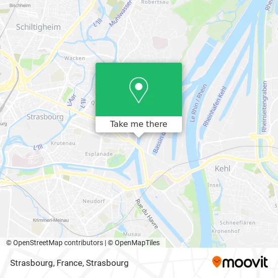 Strasbourg, France map
