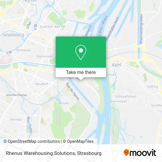 Rhenus Warehousing Solutions map