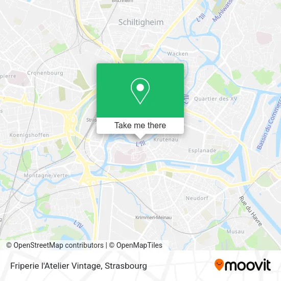 Friperie l'Atelier Vintage map