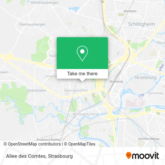 Allee des Comtes map