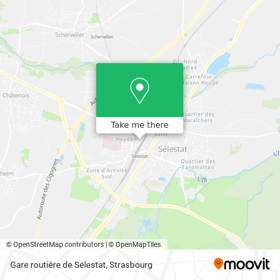 Gare routière de Sélestat map