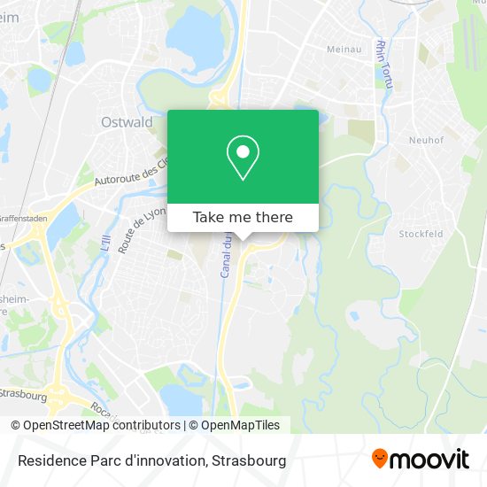 Residence Parc d'innovation map