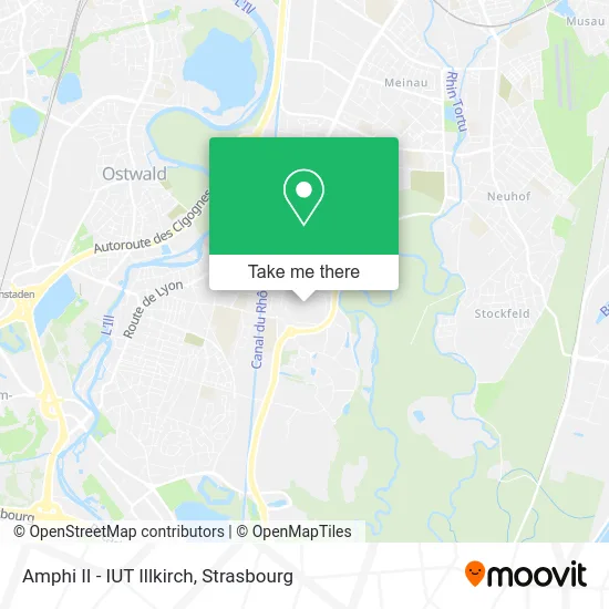 Amphi II - IUT Illkirch map