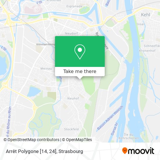 Arrêt Polygone [14, 24] map