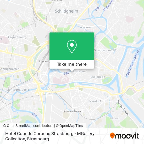 Hotel Cour du Corbeau Strasbourg - MGallery Collection map