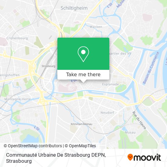 Mapa Communauté Urbaine De Strasbourg DEPN