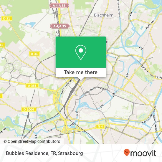 Mapa Bubbles Residence, FR