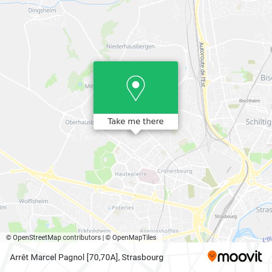 Arrêt Marcel Pagnol [70,70A] map