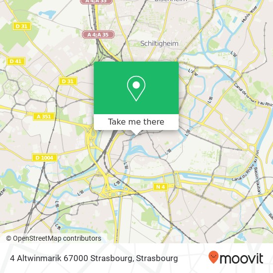 Mapa 4 Altwinmarik 67000 Strasbourg