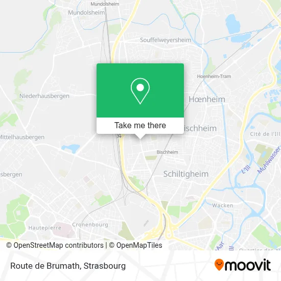 Route de Brumath map