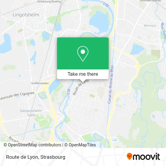 Route de Lyon map