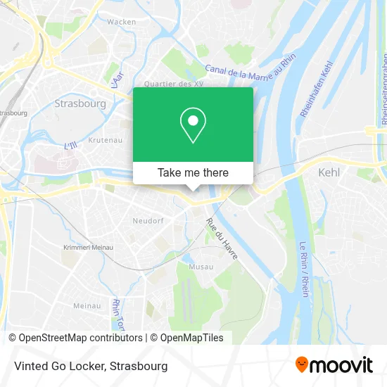 Vinted Go Locker map