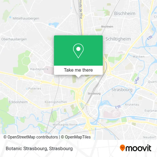 Botanic Strasbourg map