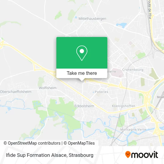Ifide Sup Formation Alsace map