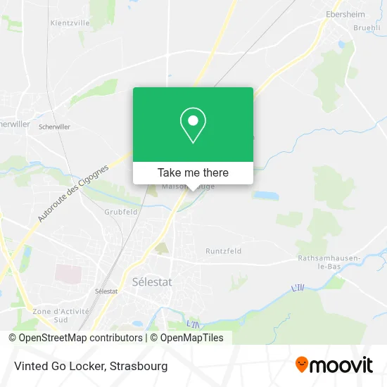 Vinted Go Locker map