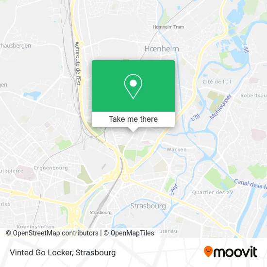 Vinted Go Locker map