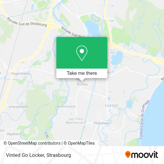 Vinted Go Locker map