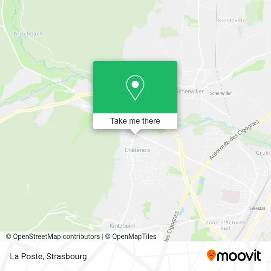 La Poste map