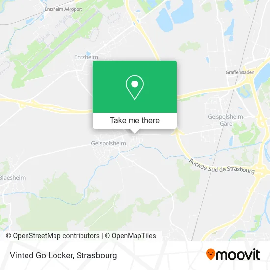 Vinted Go Locker map