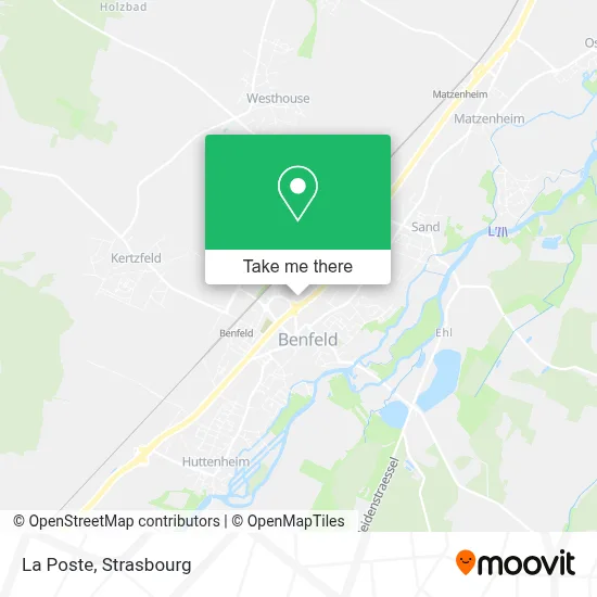 La Poste map