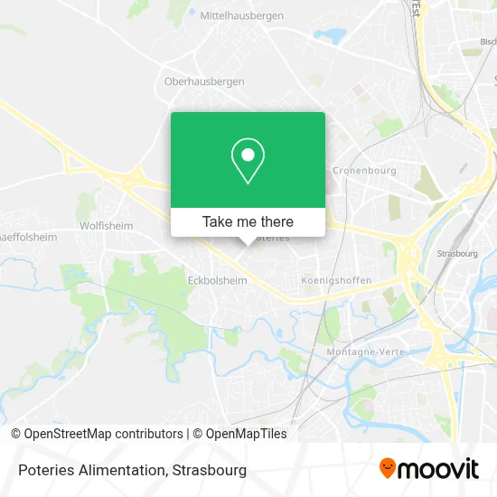 Poteries Alimentation map