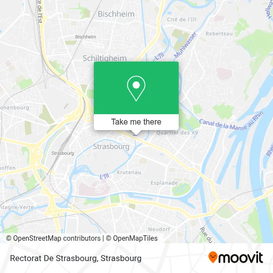 Rectorat De Strasbourg map
