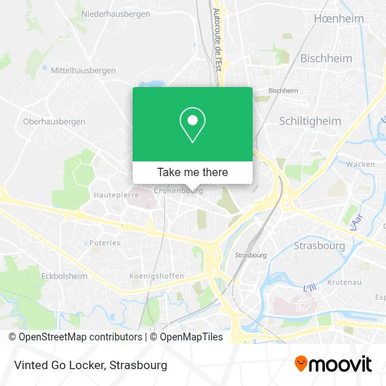 Vinted Go Locker map