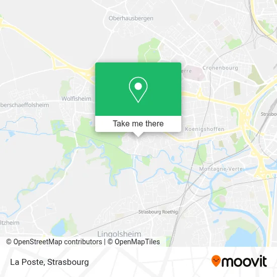 La Poste map