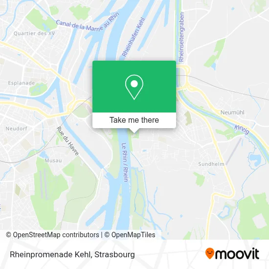 Rheinpromenade Kehl map