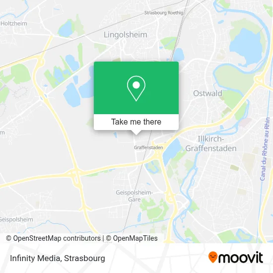 Infinity Media map
