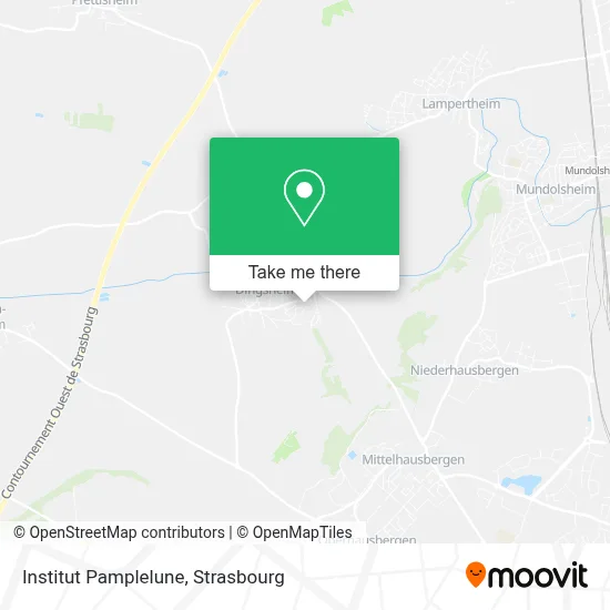 Institut Pamplelune map