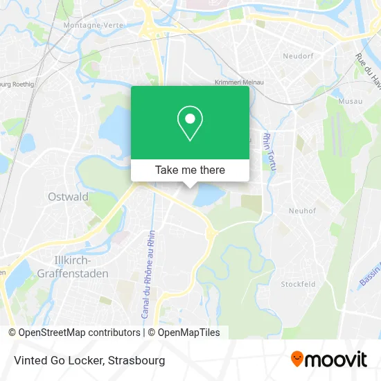 Vinted Go Locker map