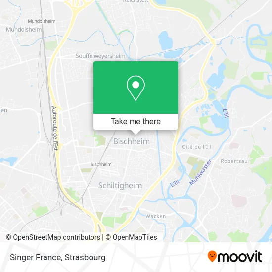 Singer France map