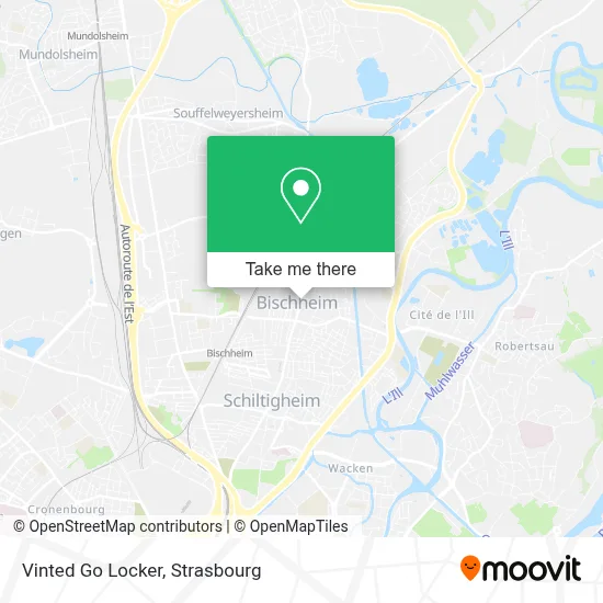 Vinted Go Locker map