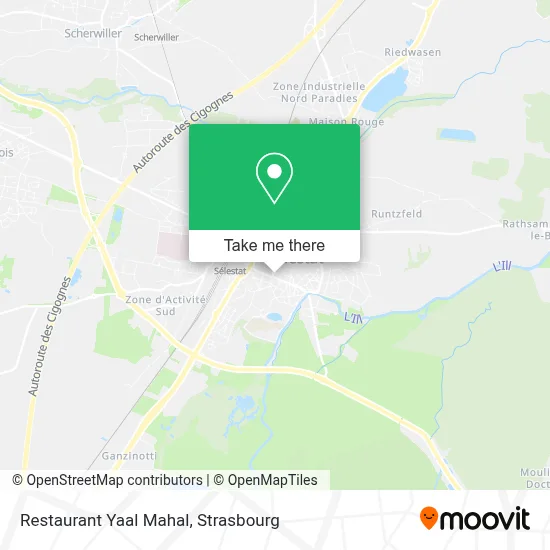 Restaurant Yaal Mahal map