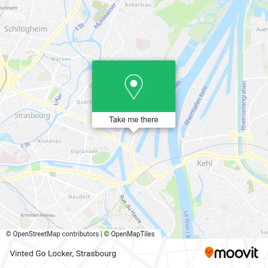 Vinted Go Locker map