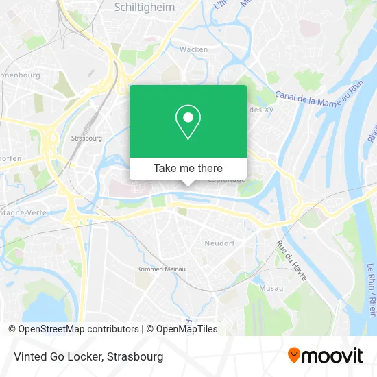Vinted Go Locker map