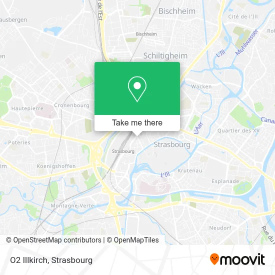 O2 Illkirch map