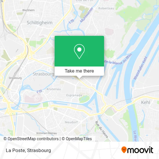 La Poste map
