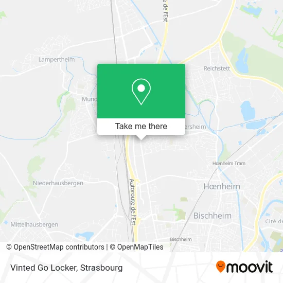 Vinted Go Locker map