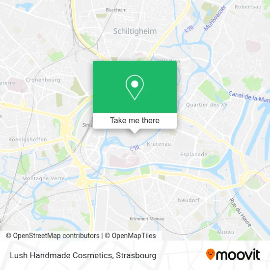 Lush Handmade Cosmetics map