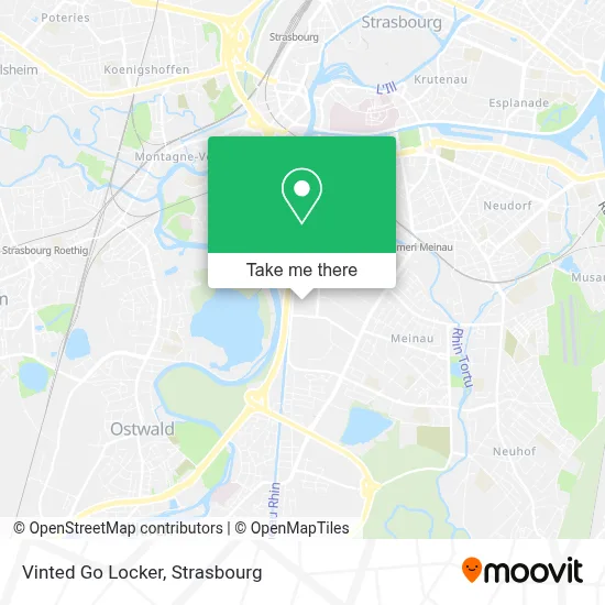 Vinted Go Locker map