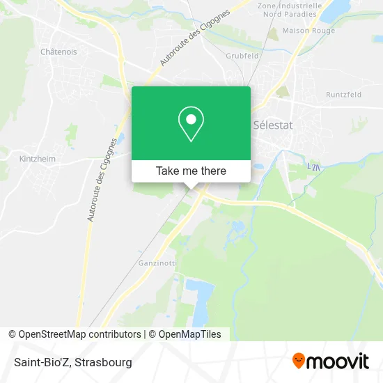 Saint-Bio'Z map