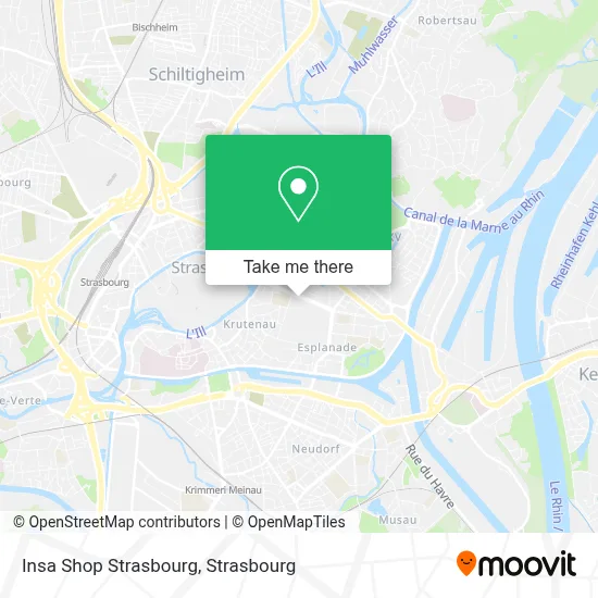 Insa Shop Strasbourg map