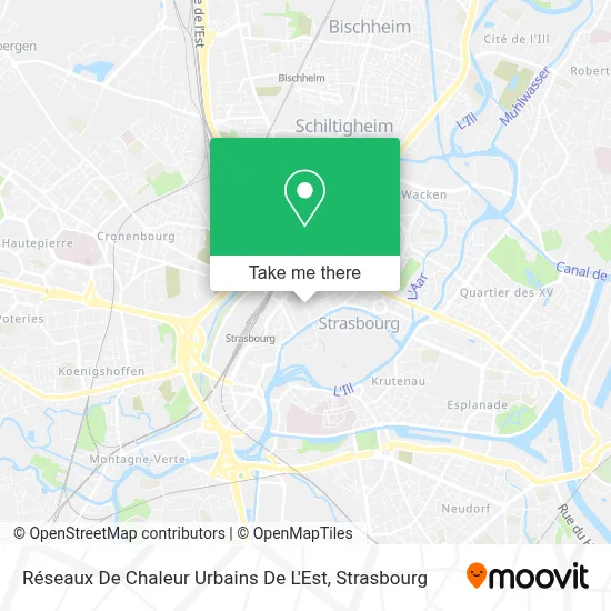 Réseaux De Chaleur Urbains De L'Est map
