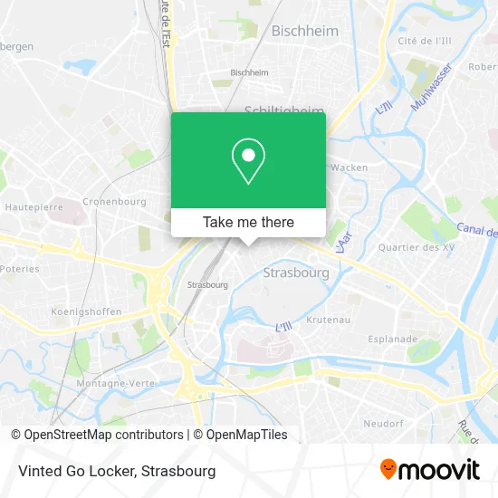 Vinted Go Locker map