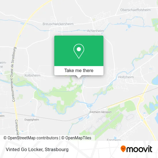 Vinted Go Locker map