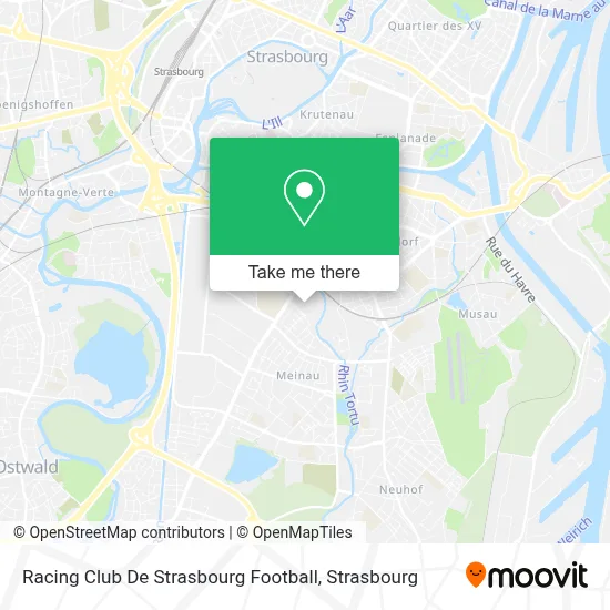 Racing Club De Strasbourg Football map