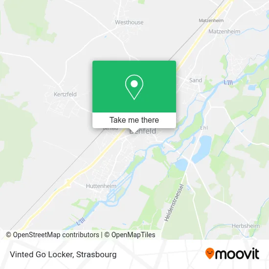 Vinted Go Locker map
